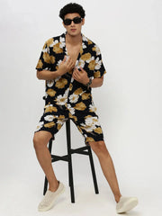 Men Navy Printed Co ordSet-HIPHOP-M182P-1623-Navyblue