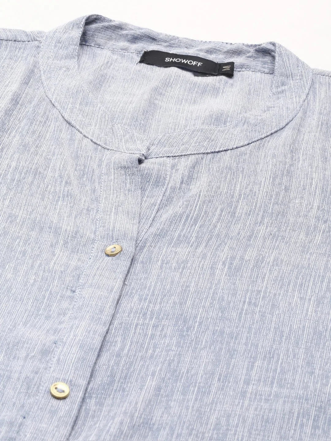 Blue Solid Indian Kurta for Women - Viscose Kurti | DesiQlo