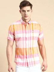 Men Multi Checked Casual Shirt-PICASSOCHECKS-5344-Multi