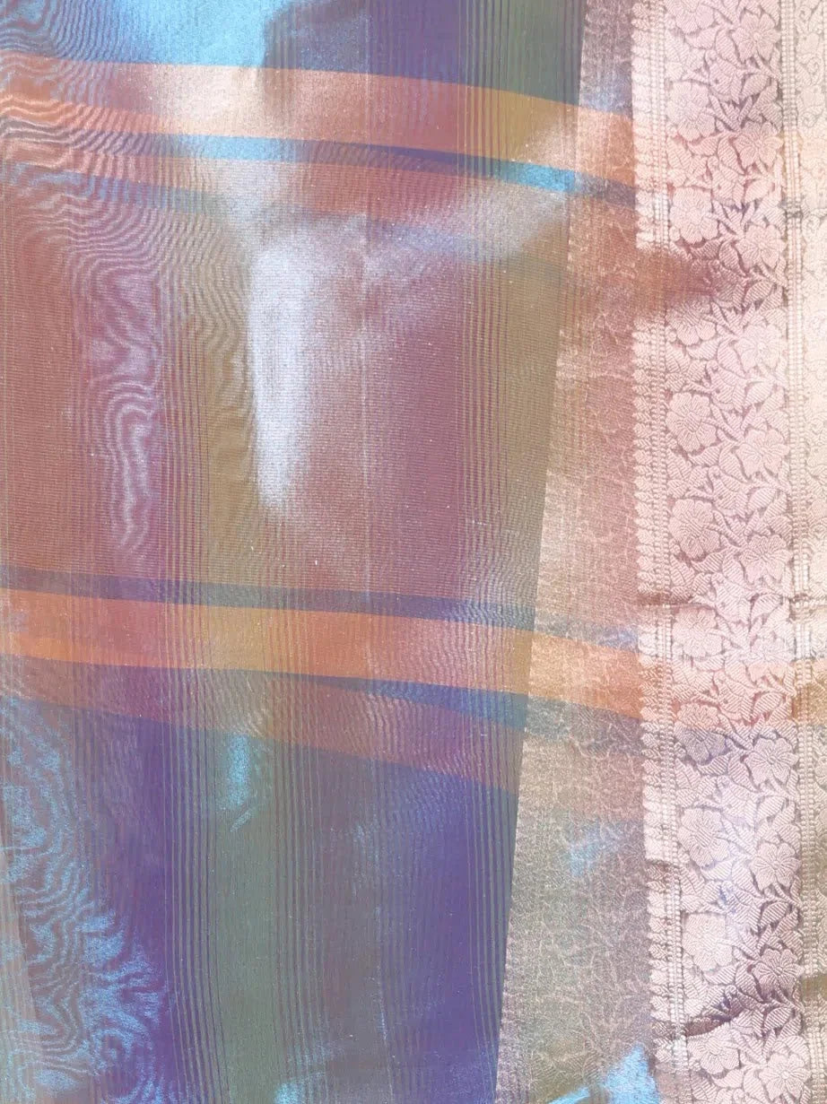 Pistachio Green Embroidered Cotton Saree | Indian Sarees