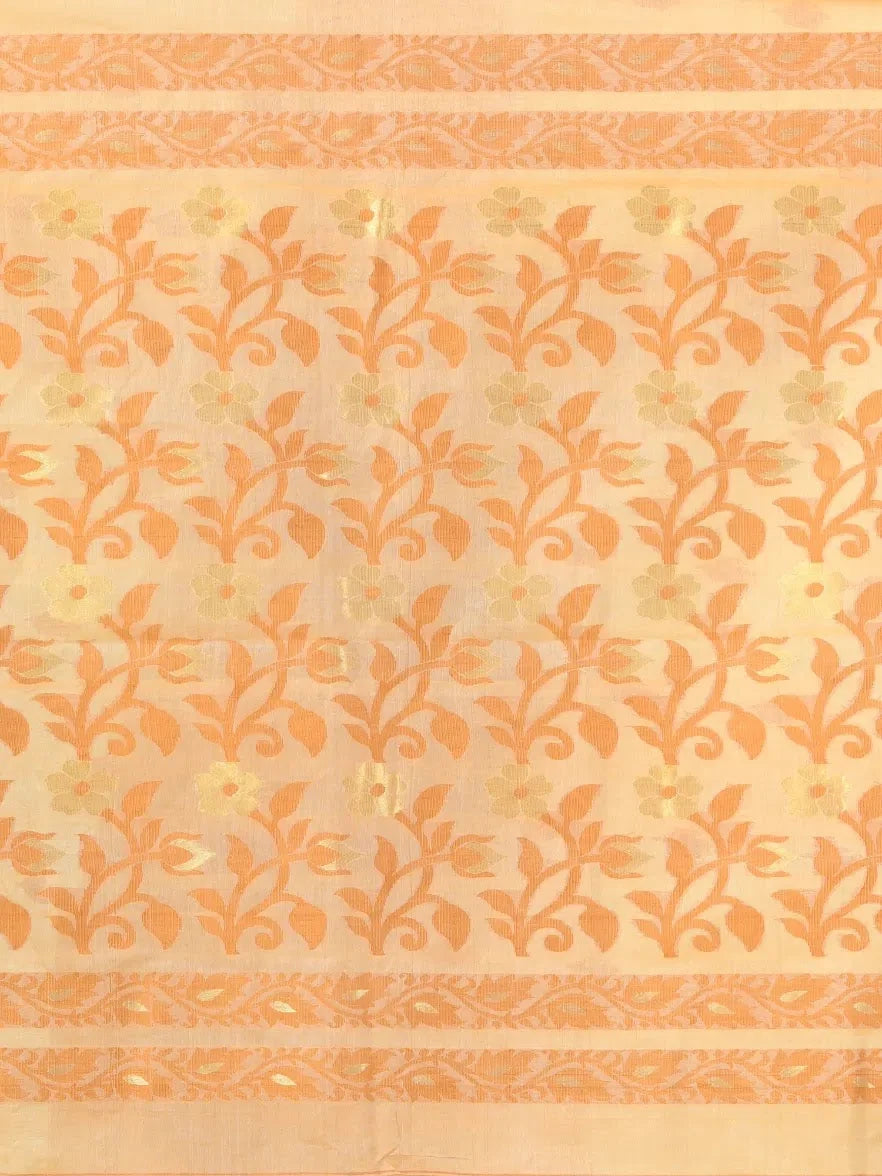 Beige Tussar Silk Saree | Designer Sarees India