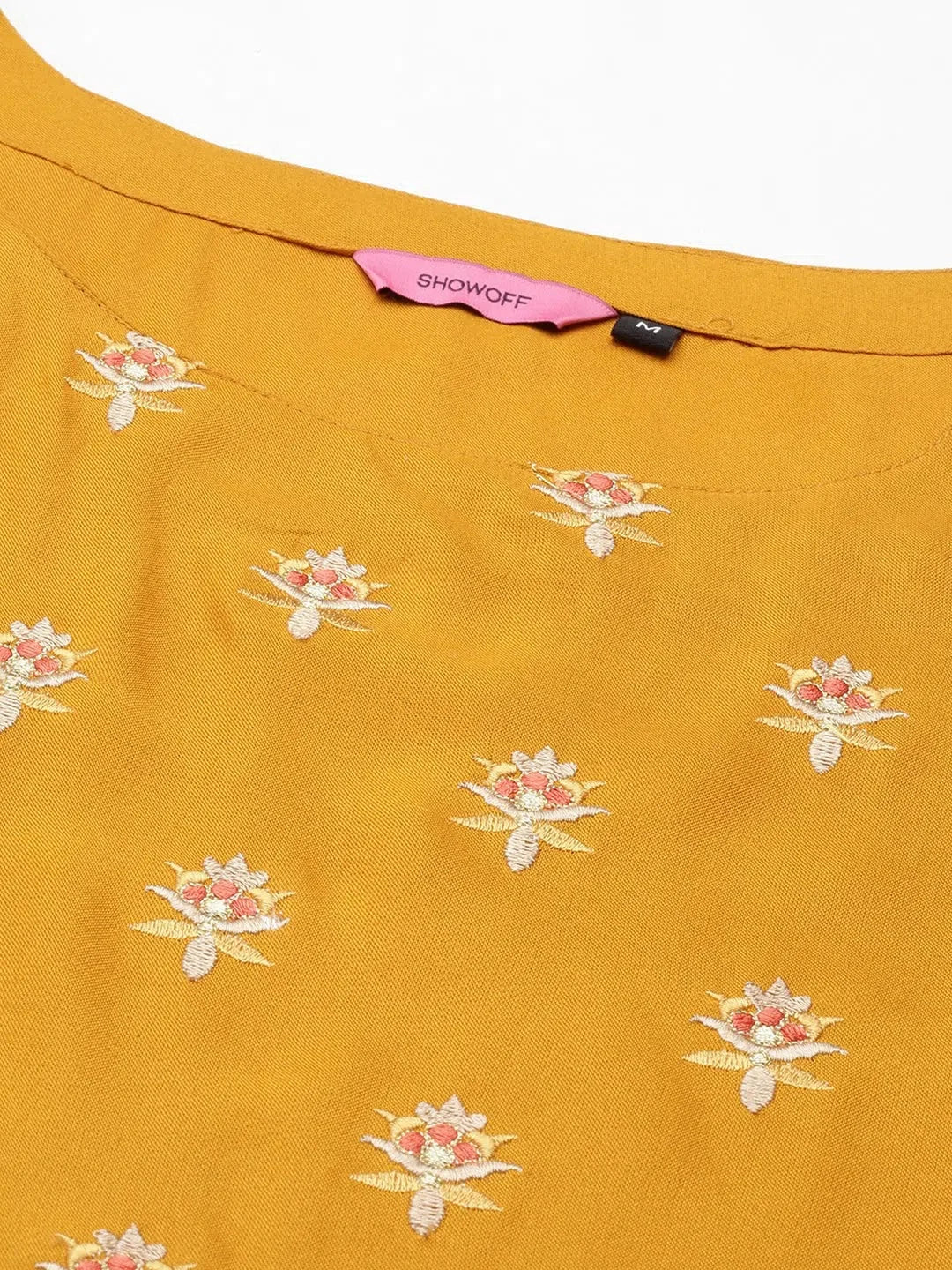 Mustard Printed Indian Kurta | Stylish Cotton Kurtas for Women