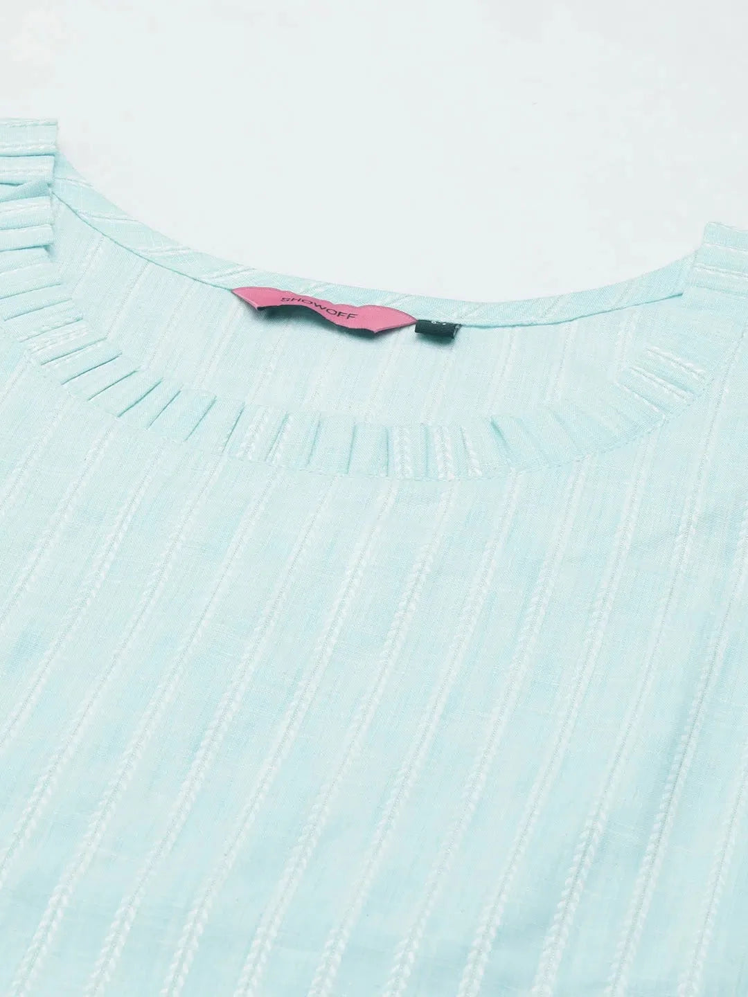 Blue Solid Cotton Kurta Set | Women's Indian Kurta Sets