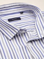 Men White Checked Casual Shirt-PEISKOSSTRIPES-3408-White