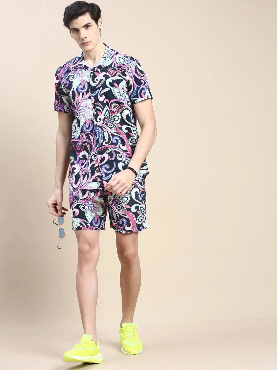 Men's Multi Printed Casual Co ord Set | Two Piece Sets Fashion