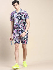 Men Multi Printed Casual Co ord Set-AM-90-08-Multi