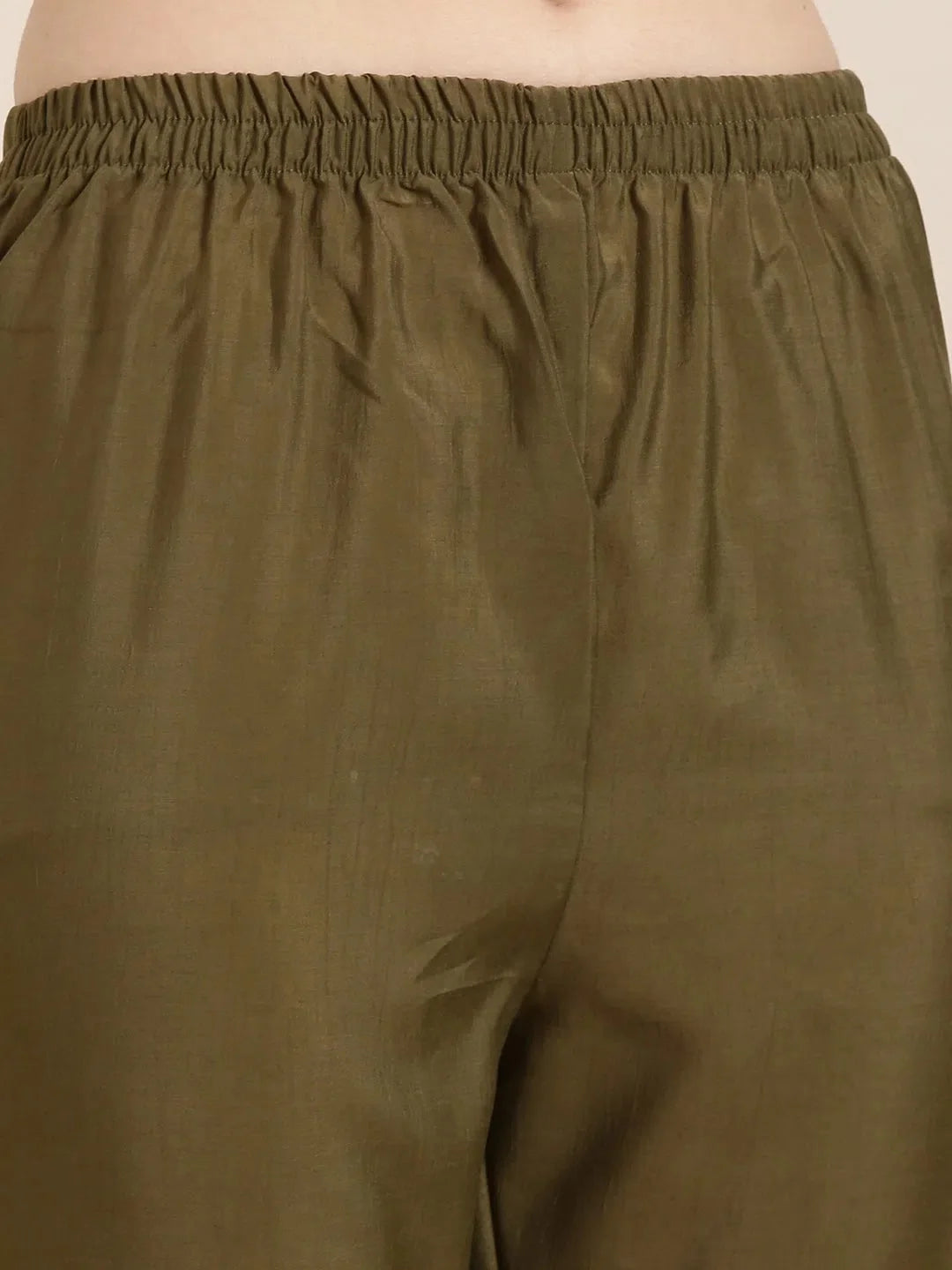 Olive Embroidered Women's Kurta Sets | Indian Kurta Sets