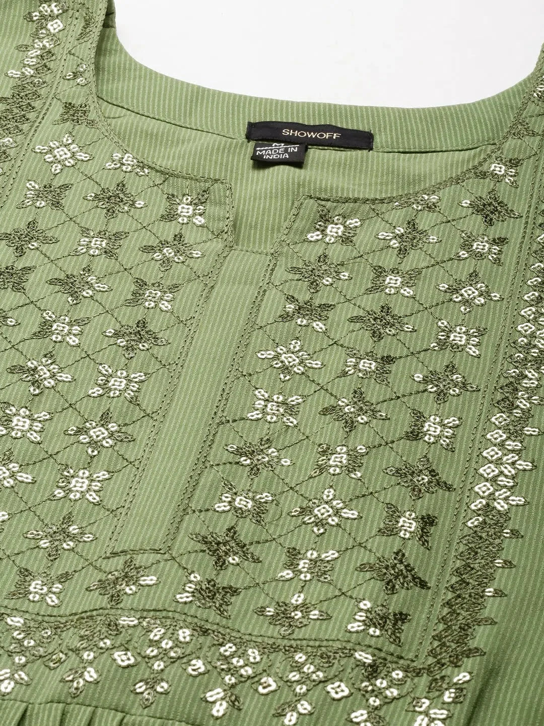 Green Embellished Anarkali Kurta - Women's Stylish Anarkali Gown