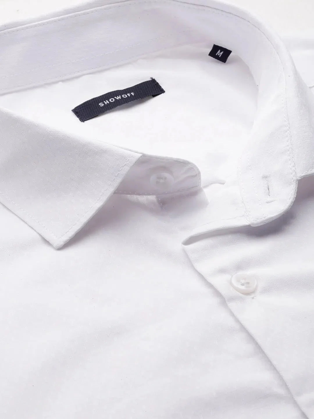 Shop White Solid Mens Shirt - Cotton Casual Shirt | DesiQlo