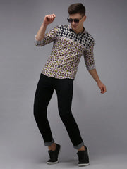 Men Blue Printed Casual Shirt-PARKERPRINT-1547-Navyblue