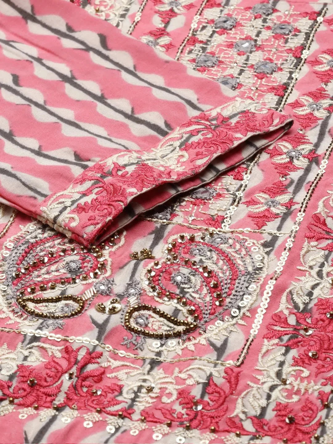 Pink Printed Kurta Set | Women's Indian Kurta Sets