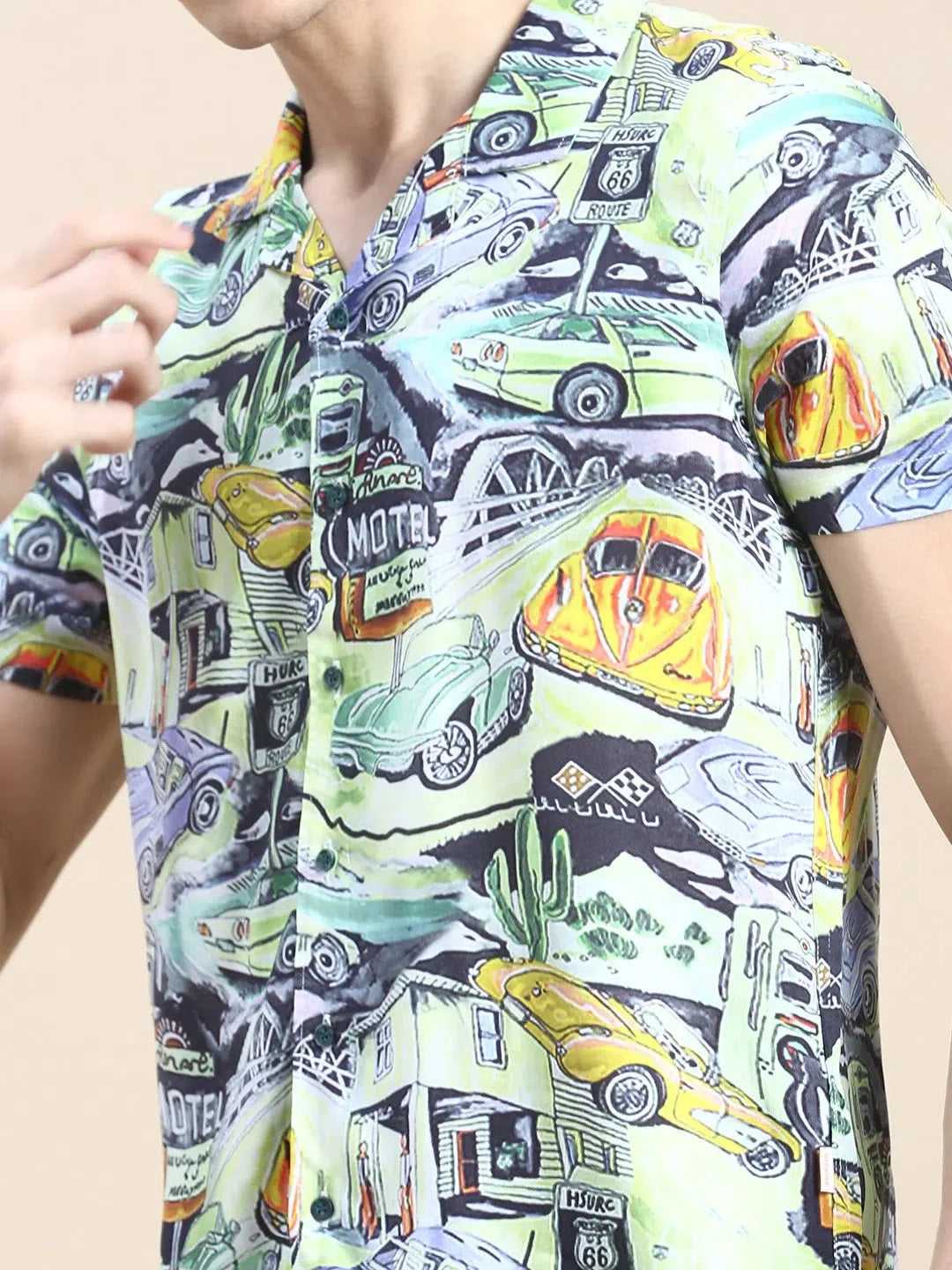 Multi Printed Mens Co ord Sets - Casual Two Piece Sets Outfit