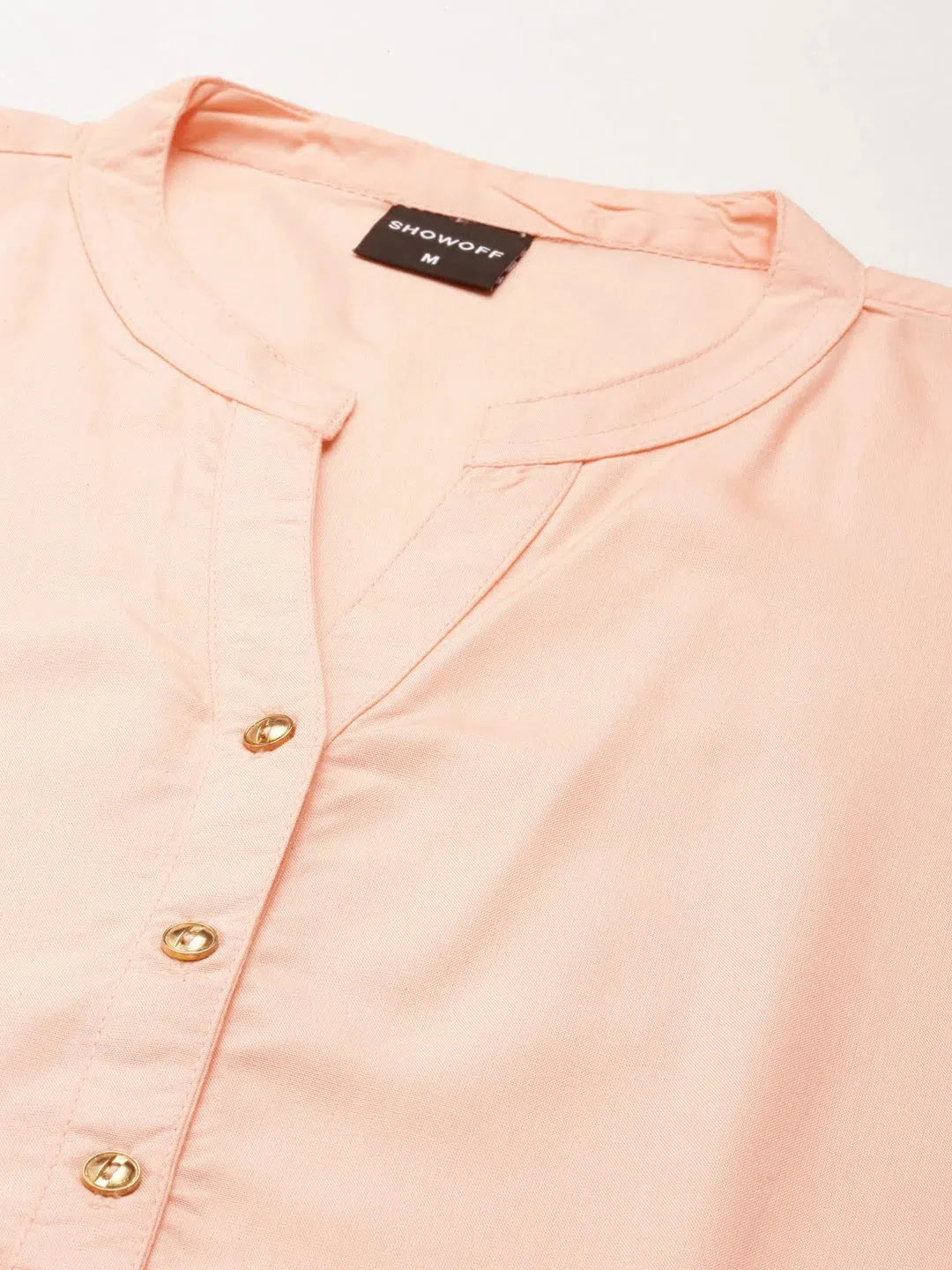 Peach Solid Indian Kurta for Women | DesiQlo Kurtas