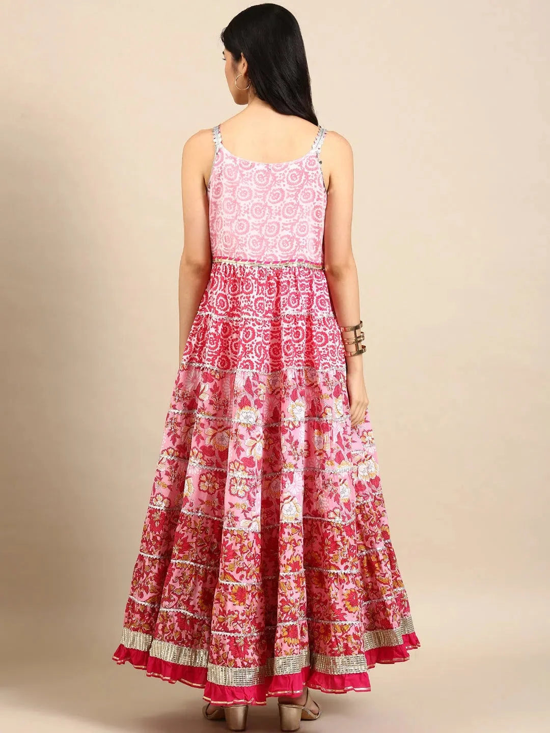 Pink Printed Kurta Set | Stylish Women's Cotton Kurta Sets