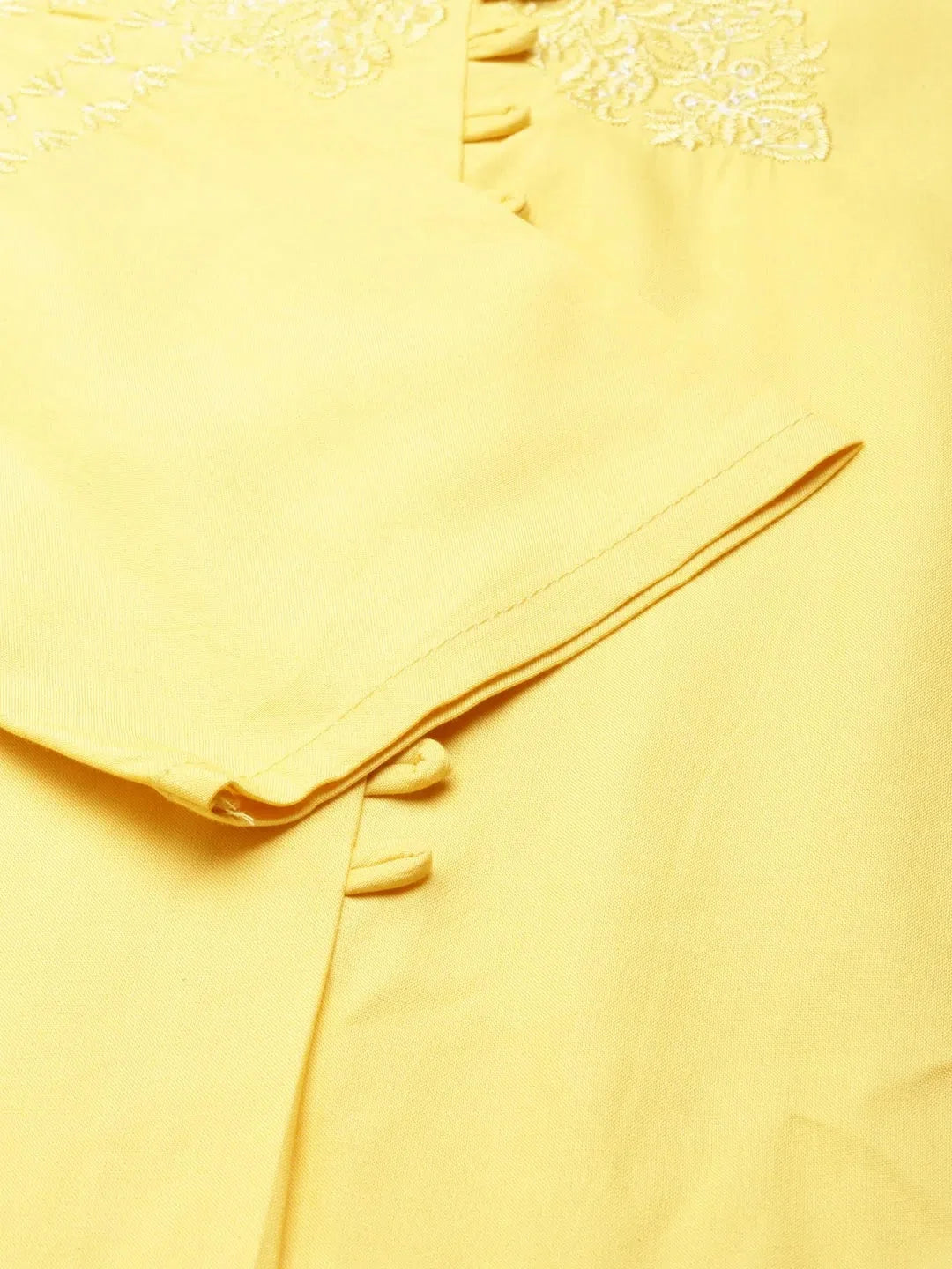 Yellow Solid Kurta - Stylish Indian Kurtis for Women Online