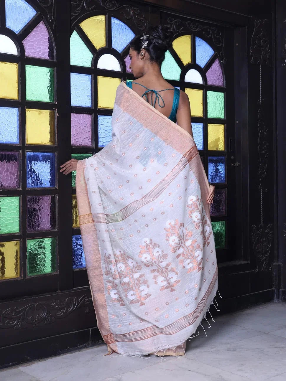 Off White Cotton Saree | Timeless Indian Sarees Collection