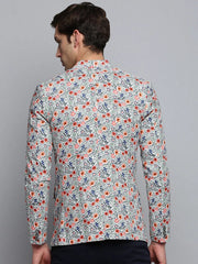 Men Multi Printed Blazer-SOBLZ-311-Multi