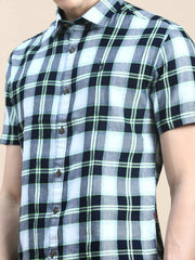 Men Multi Checked Casual Shirt-VIVACHECKS-256-Multi