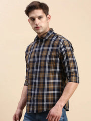 Men Multi Checked Casual Shirt-BLAZOCHECKS-4655-Multi