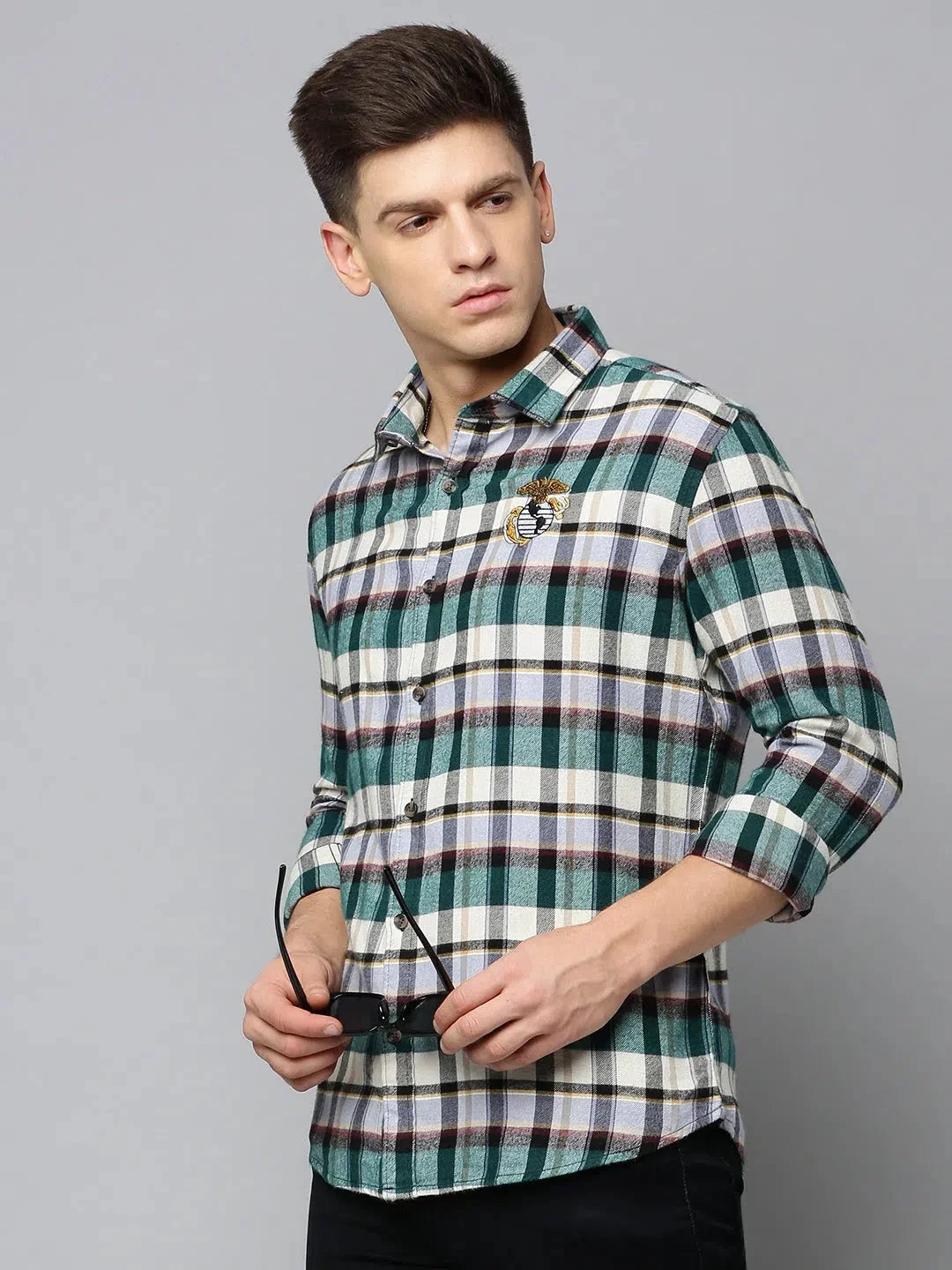 Men Multi Checked Casual Shirt-NEOCHECKS-5175-Multi