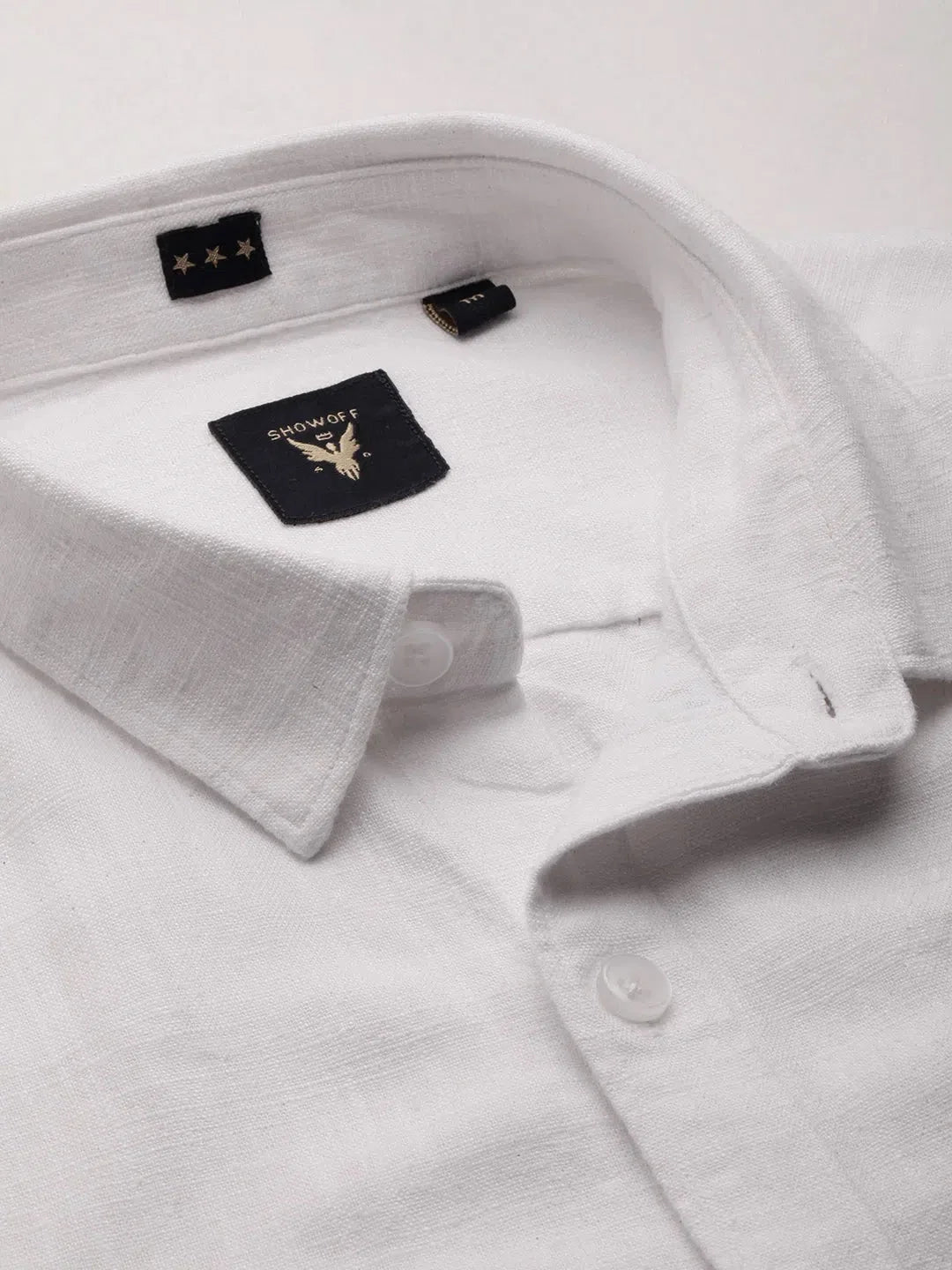 Trending Men's White Solid Cotton Shirt | DesiQlo Formal Shirts