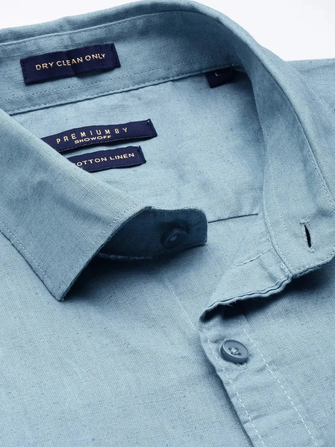 Teal Solid Mens Shirt | DesiQlo Casual Cotton Shirt
