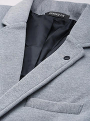 Men Grey Solid Casual Blazers-AR-41-Grey