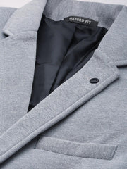 Men Grey Solid Casual Blazers-AR-41-Grey