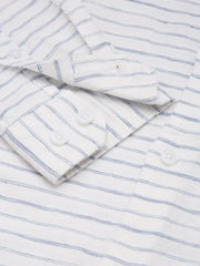 Men White Checked Casual Shirt-PEISKOSSTRIPES-3427-White