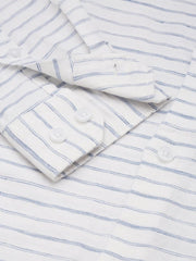 Men White Checked Casual Shirt-PEISKOSSTRIPES-3427-White