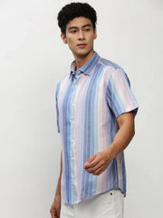 Men Multi Striped Casual Casual Shirts-JOYOSTRIPE-73-Multi