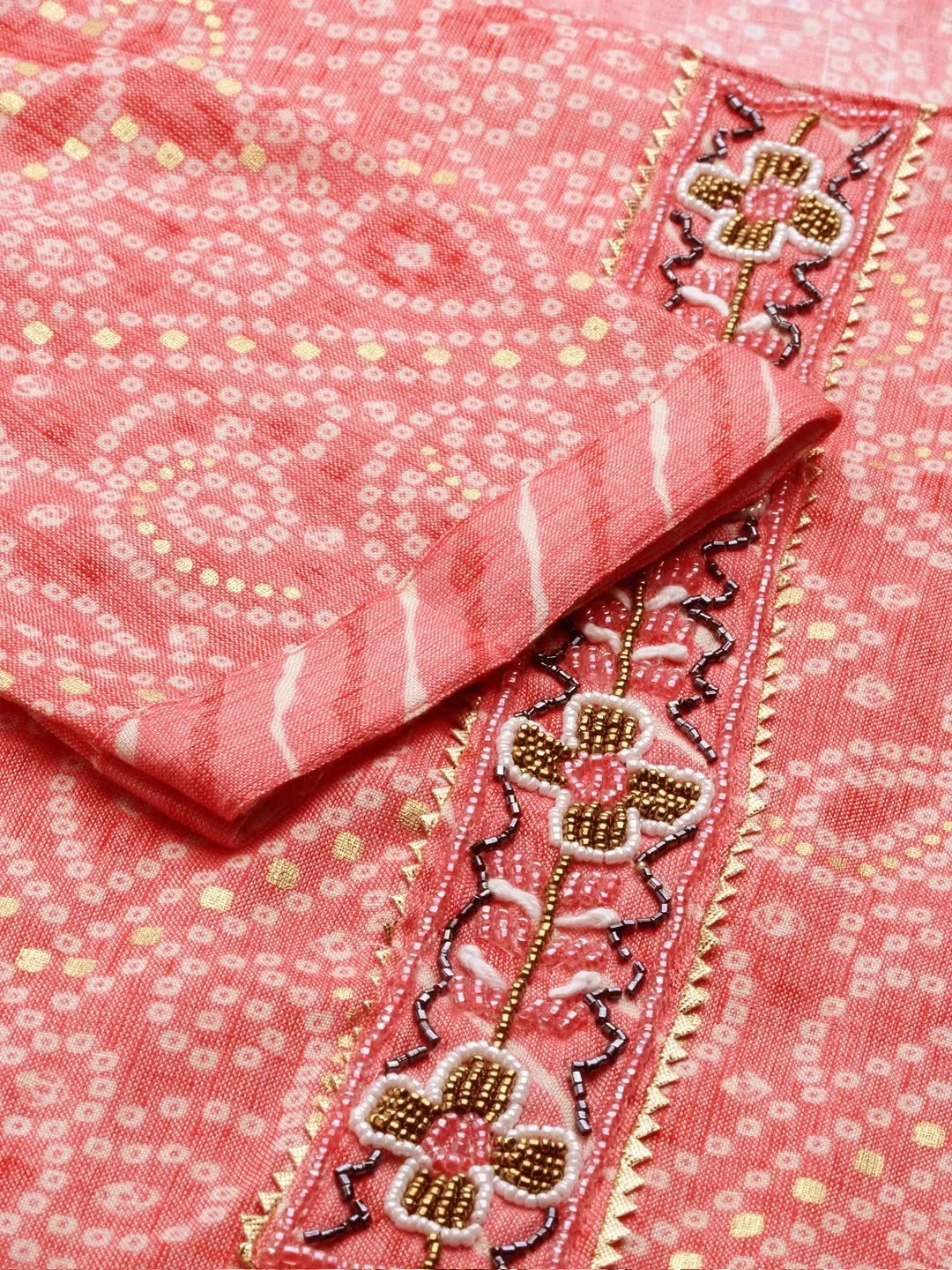Pink Printed Kurta Set | Cotton Designer Kurta Sets Online