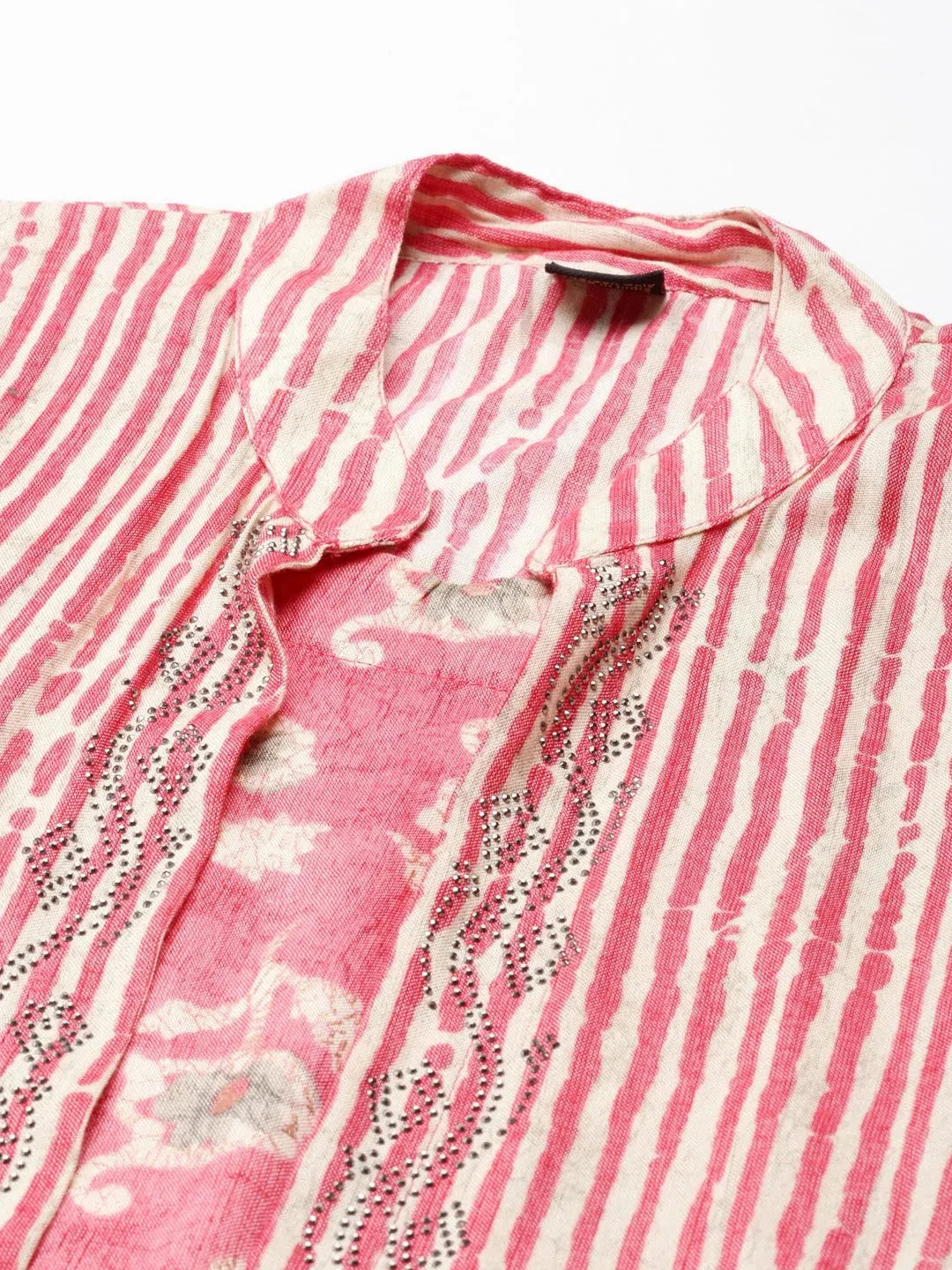 Coral Printed Anarkali Kurta - Women's Viscose Anarkali Kurta