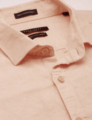 Men Orange Solid Casual Shirt-SWALLOW-1765-Orange