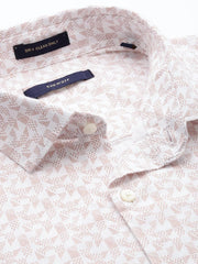 Men White Printed Casual Shirt-ELICAPRINT-4814-White