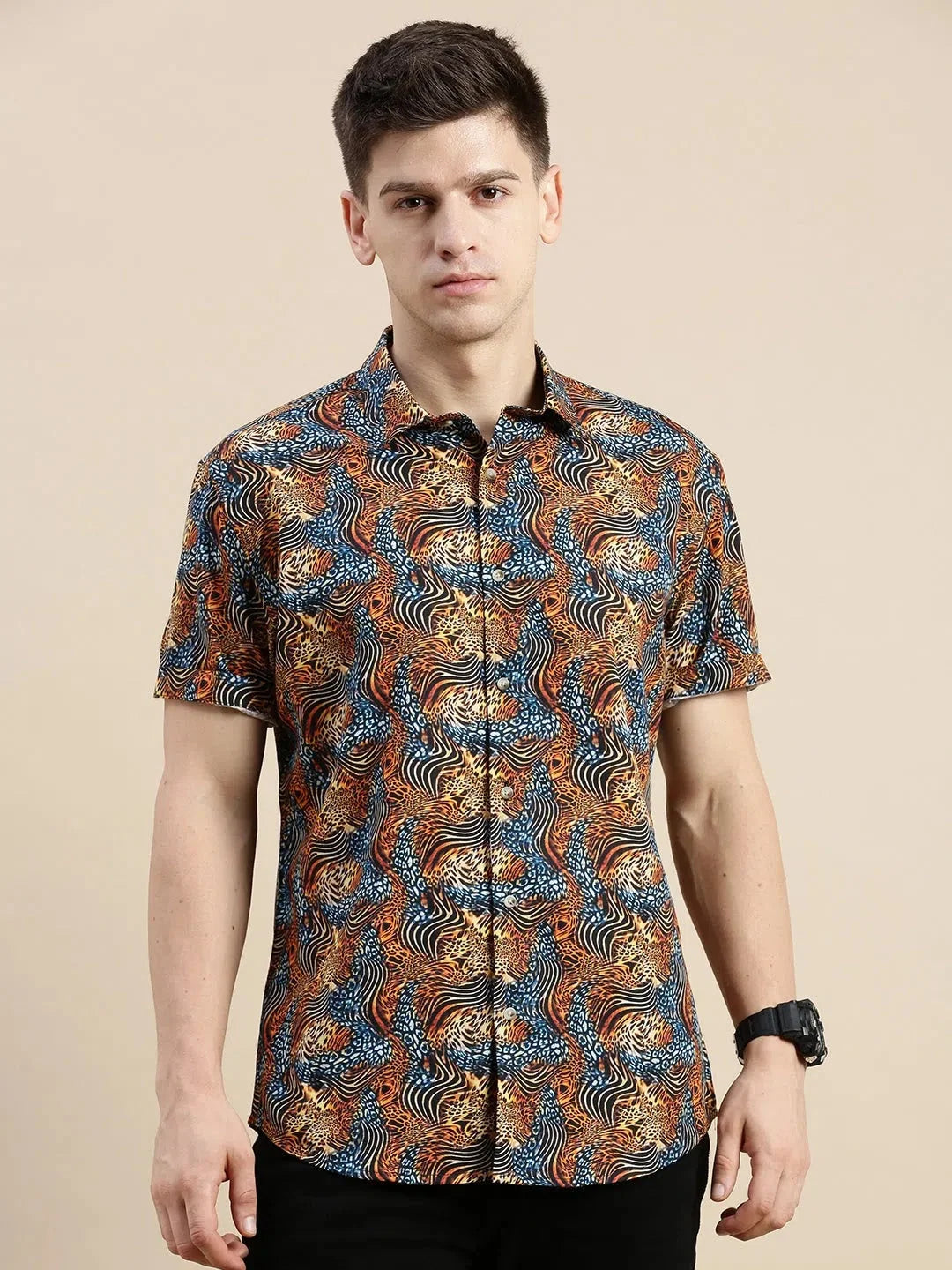 Multi Printed Mens Shirt - Stylish Casual Shirt
