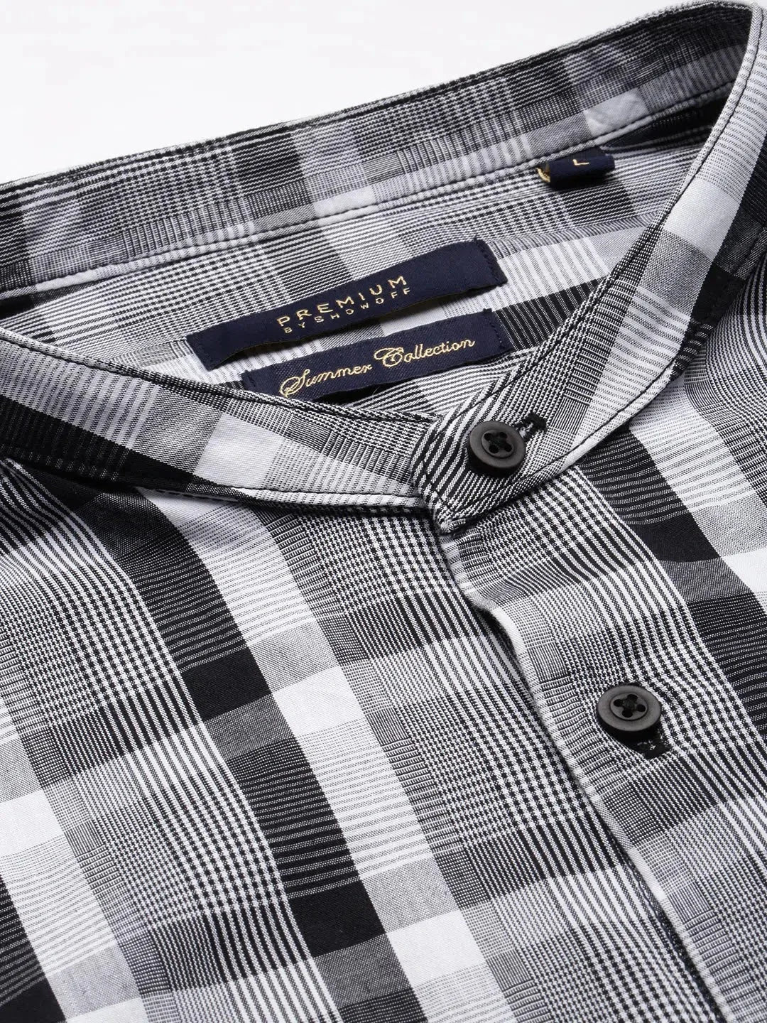 Grey Checked Mens Shirt | Cotton Formal & Casual Shirts