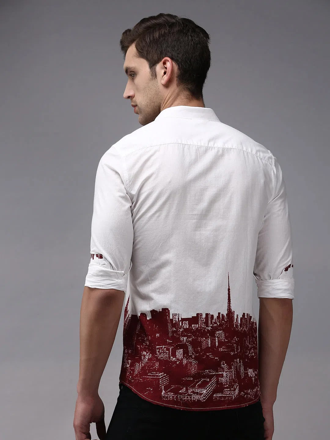 White Solid Cotton Mens Shirt | DesiQlo Casual Shirt