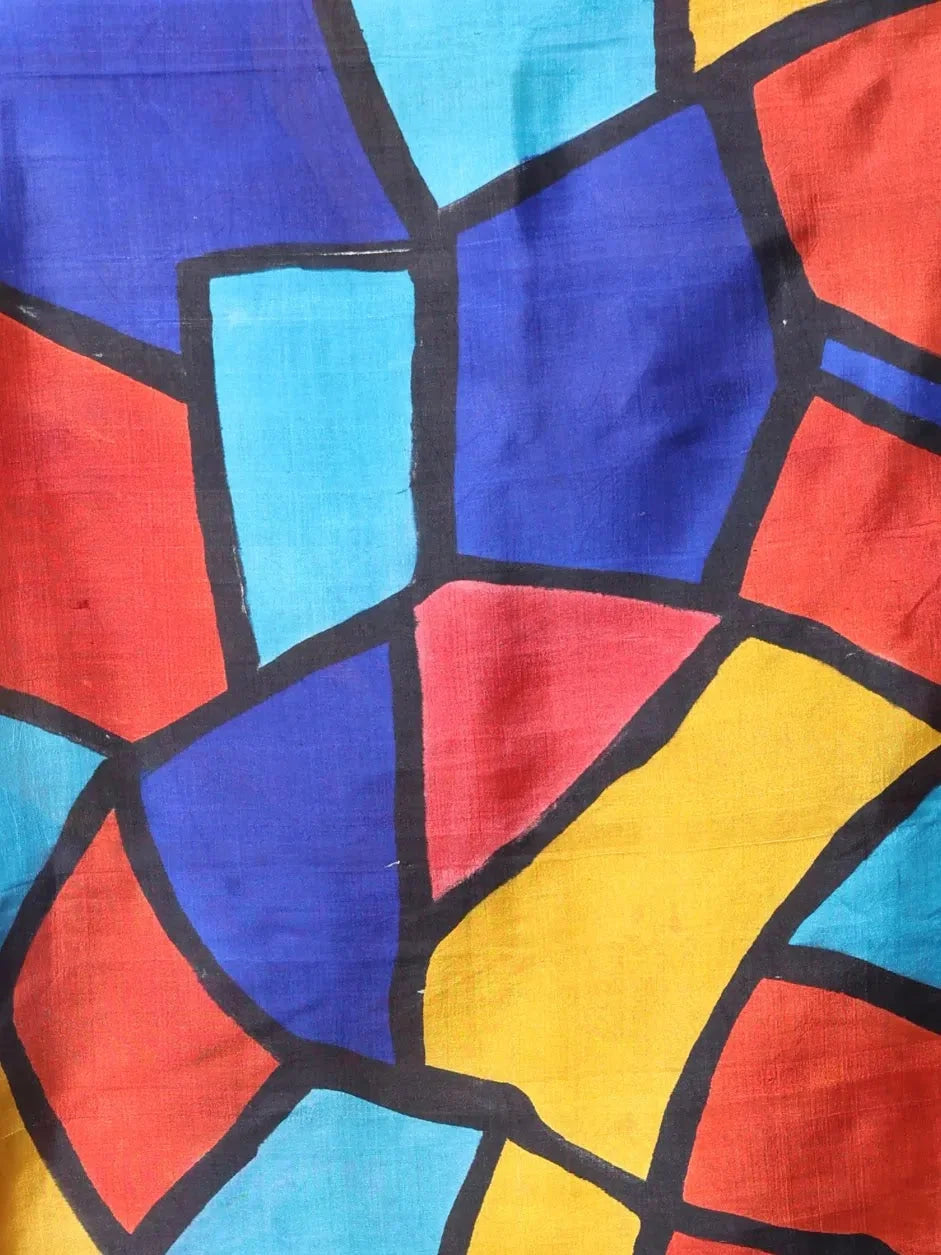 Red Radha Krishna Silk Saree | Kanchipuram Silk Saree