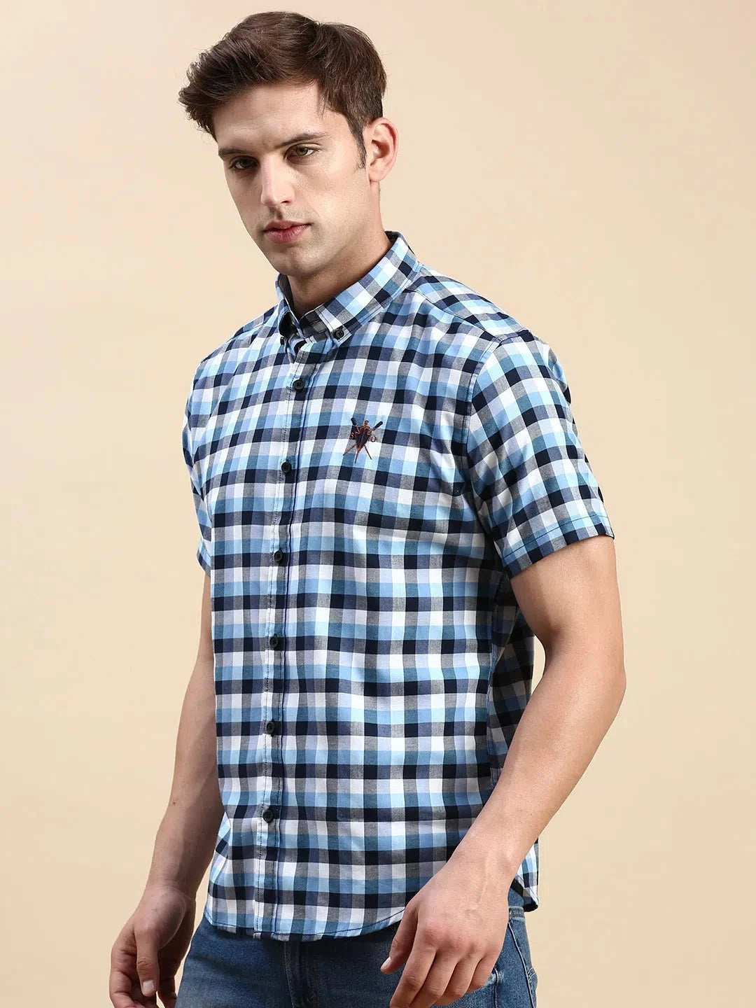 Men's Multi Checked Casual Shirt | Cotton Mens Shirt - DesiQlo