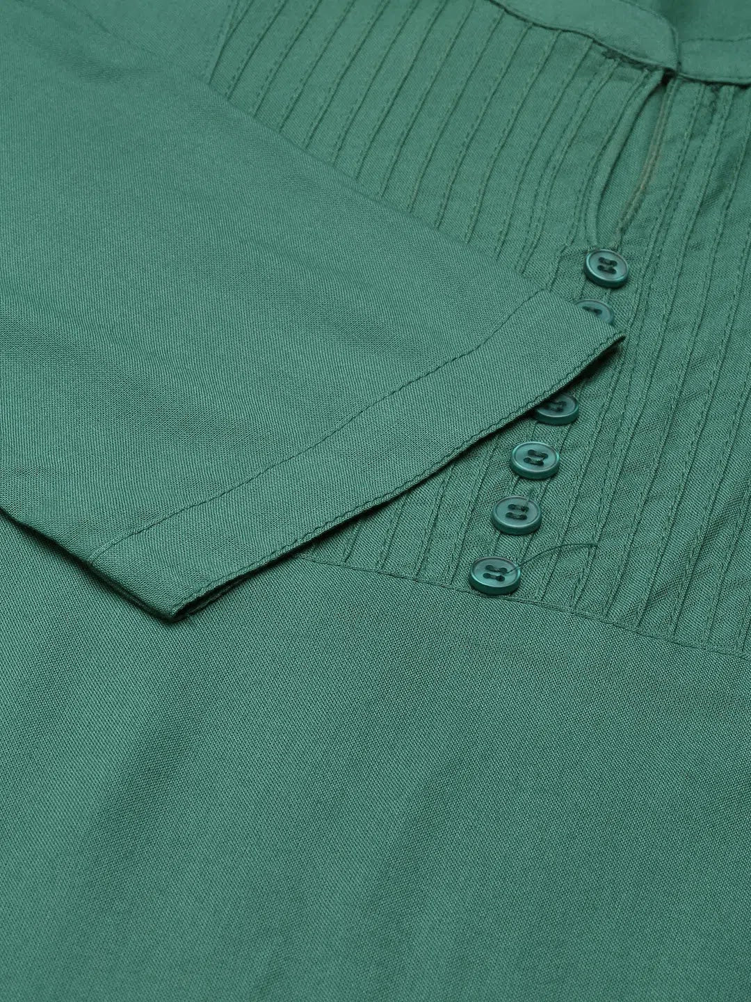 Green Solid Kurta - Simple & Stylish Indian Kurtas Online
