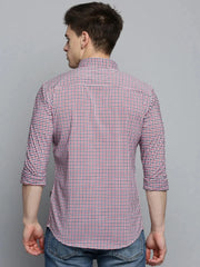 Men White Checked Casual Shirt-TRISTANCHECKS-4336-White