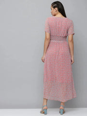 Women's Pink Printed Co-Ords-AE-7066-Pink