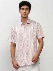Men White Printed Casual Casual Shirts-JUPITERPRINT-1790-White