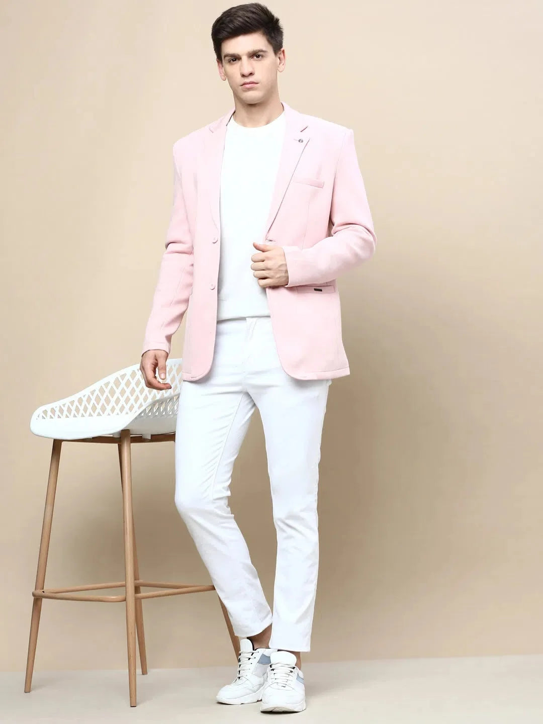 Pink Nehru Jacket for Wedding - Men's Ethnic Wear | DesiQlo
