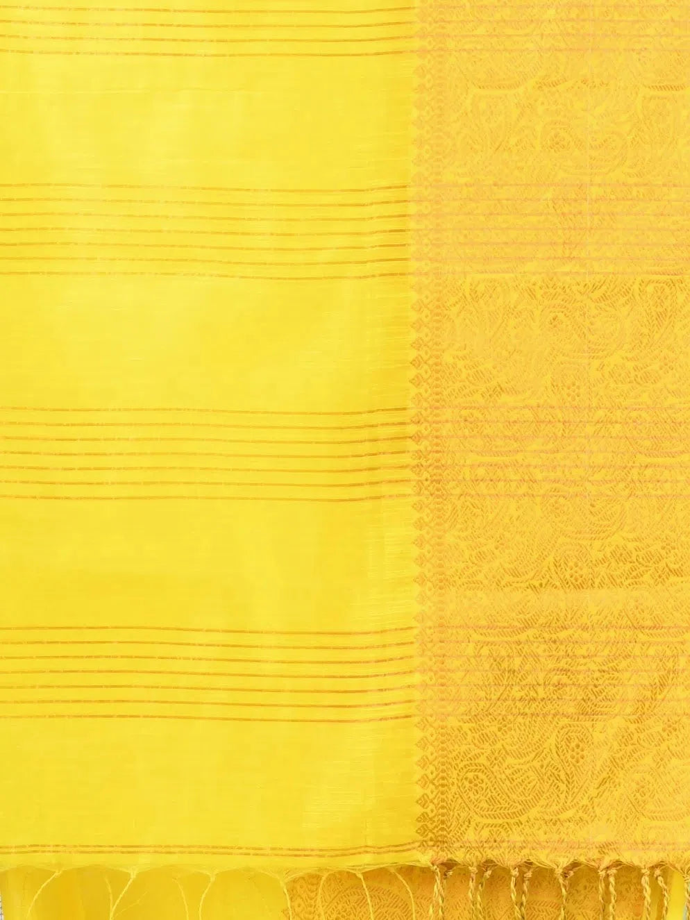 Black Cotton Saree with Jute Pallu | Indian Sari