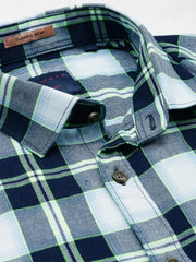 Men Multi Checked Casual Shirt-VIVACHECKS-256-Multi