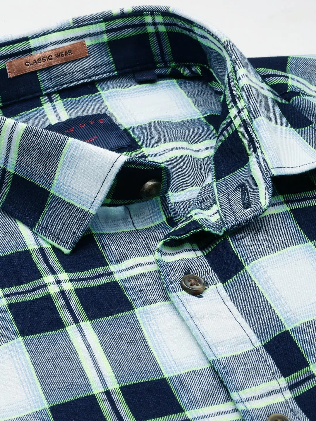 Mens Multi Checked Shirt - Cotton Casual Shirt | DesiQlo
