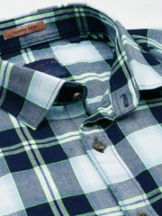 Men Multi Checked Casual Shirt-VIVACHECKS-256-Multi