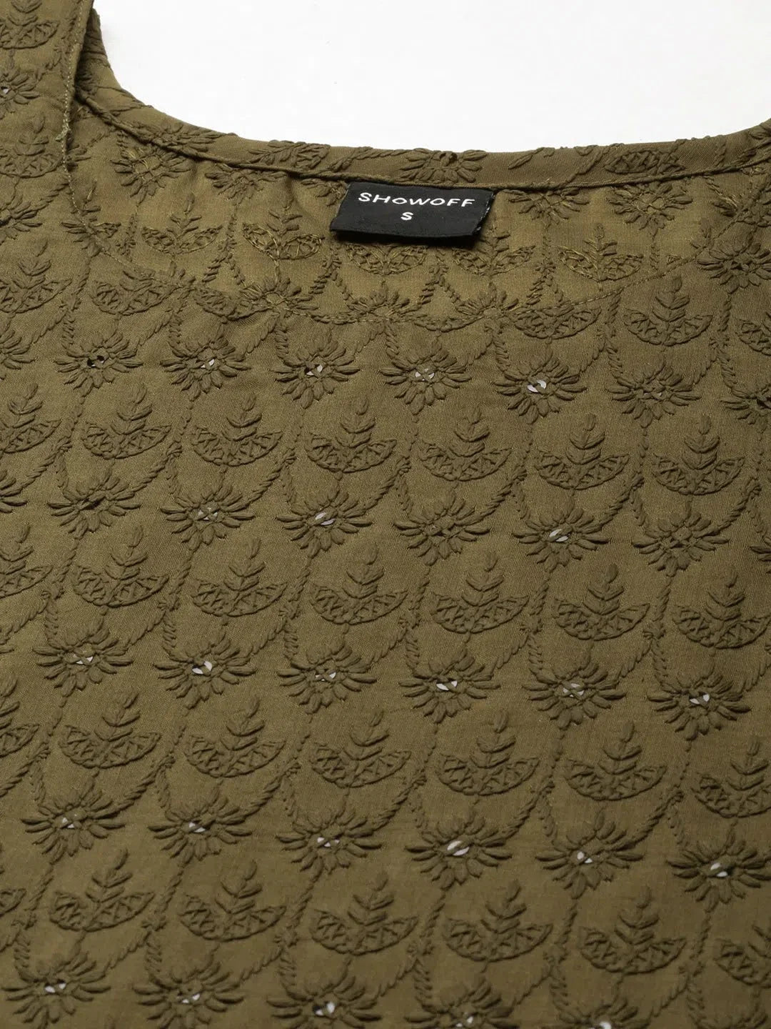 Olive Embroidered Women's Kurta Sets | Indian Kurta Sets